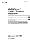 Sony SLV-D281P DVD VCR Combo User Manual