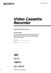Sony SLV-795HF VCR User Manual