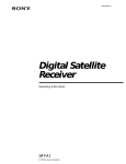 Sony SAT-A1 Satellite TV System User Manual