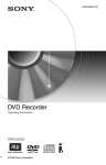 Sony RDR-GX33 DVD Recorder User Manual