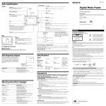 Sony PHD-A55 Digital Photo Frame User Manual