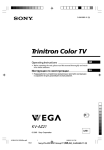 Sony M91 Flat Panel Television User Manual