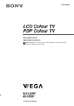 Sony KLV-L32M1 Flat Panel Television User Manual