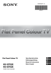 Sony KE-42TS2E Flat Panel Television User Manual