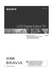 Sony KDL-40W2000 Flat Panel Television User Manual