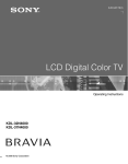 Sony KDL-32N4000 Flat Panel Television User Manual