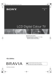 Sony KDL-20S40xx Flat Panel Television User Manual