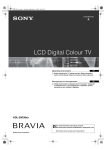 Sony KDL-20G30xx Flat Panel Television User Manual