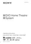 Sony HDX277WC Stereo System User Manual