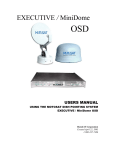 Sony EXECUTIVE / MiniDome OSD Flat Panel Television User Manual