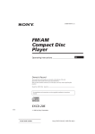 Sony EXCD-206 CD Player User Manual