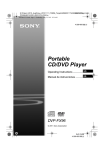 Sony DVP-FX96 Portable DVD Player User Manual