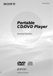 Sony DVP-FX1 Portable DVD Player User Manual