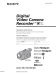 Sony DCR-TRV75 DVR User Manual