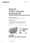 Sony DCR-TRV730 Camcorder User Manual