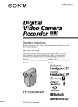Sony DCR-IP5/IP7BT DVR User Manual