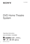 Sony DAV-HDX686W Home Theater System User Manual