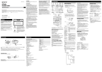 Sony CFD-G700CP Clock Radio User Manual