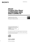 Sony CDX-L630X CD Player User Manual