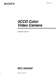 Sony BRC-300 Camcorder User Manual