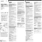 Sony BC TRP Battery Charger User Manual