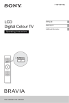 Sony 4-180-168-11(1) Flat Panel Television User Manual