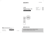 Sony 4-168-148-15 (1) Flat Panel Television User Manual