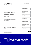 Sony 4-132-058-11(1) Digital Camera User Manual