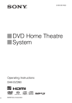 Sony 3-283-036-11(3) Home Theater System User Manual