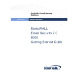 SonicWALL Email Security 7.0 8000 Security Camera User Manual