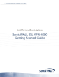 SonicWALL 4000 Network Router User Manual