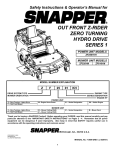 Snapper ZF2200K, ZF2500K, ZF2500KH, ZF5200M, ZF6100M Lawn Mower User Manual