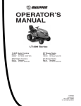 Snapper LT2044 Lawn Mower User Manual