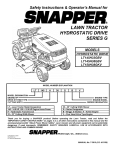 Snapper L T145H33GBV Lawn Mower User Manual