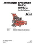 Snapper 5900700 Lawn Mower User Manual