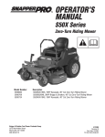 Snapper 2167518B Lawn Mower User Manual