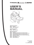 Snapper 19EO5 HI-VAC Series Lawn Mower User Manual
