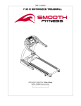 Smooth Fitness 7.35 R Treadmill User Manual