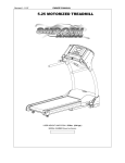 Smooth Fitness 5.25 Motorized Treadmill Treadmill User Manual