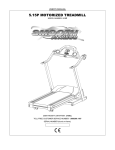 Smooth Fitness 5.15P Treadmill User Manual