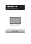 Skyworth 37L16 Flat Panel Television User Manual