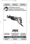 Skil 9215 Cordless Saw User Manual