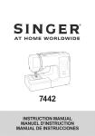 Singer 72W19 Sewing Machine User Manual