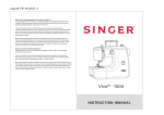 Singer 1004 Sewing Machine User Manual
