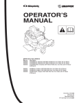 Simplicity 24HP Lawn Mower User Manual