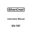 Silvercrest DV-767 Camcorder User Manual