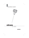 Siemens Sitrans Treadmill User Manual