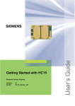 Siemens HC15 Network Card User Manual