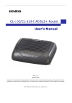 Siemens CL-110-I Network Router User Manual