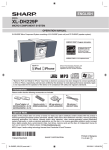 Sharp XL-DH229 Stereo System User Manual
